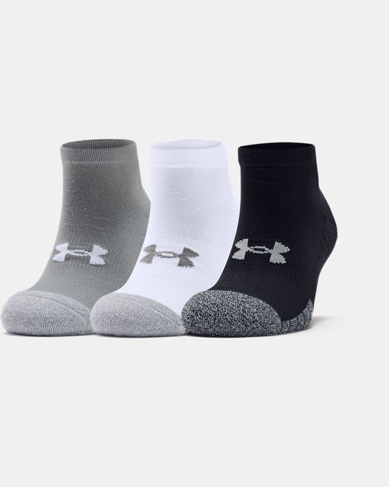 Under Armour Adult HeatGear® Lo Cut 3-Pack Sokker Dame Grå / Hvide | aAcW7ibVNw1