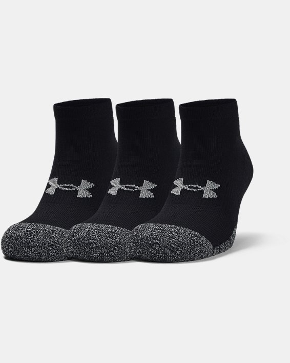 Under Armour Adult HeatGear® Lo Cut 3-Pack Sokker Dame Sort / Grå | asCMHUXisvv