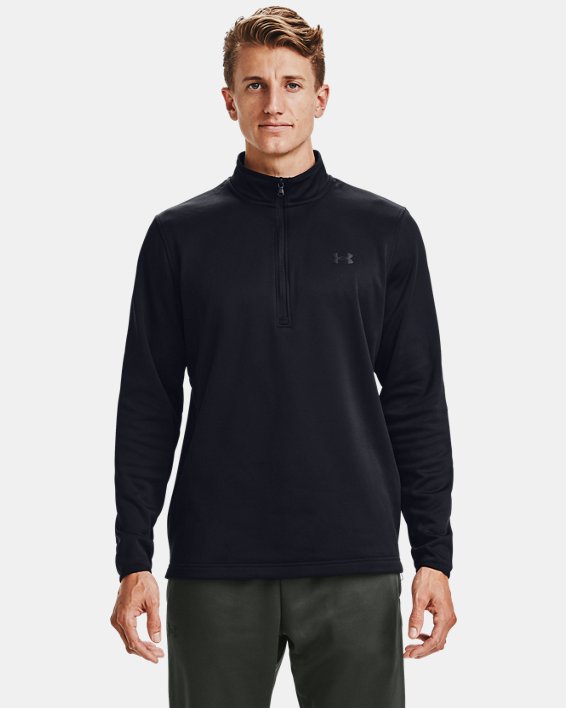 Under Armour Armour Fleece® ½ Zip Sweatshirt Herre Sort | wDu6hMDftMA