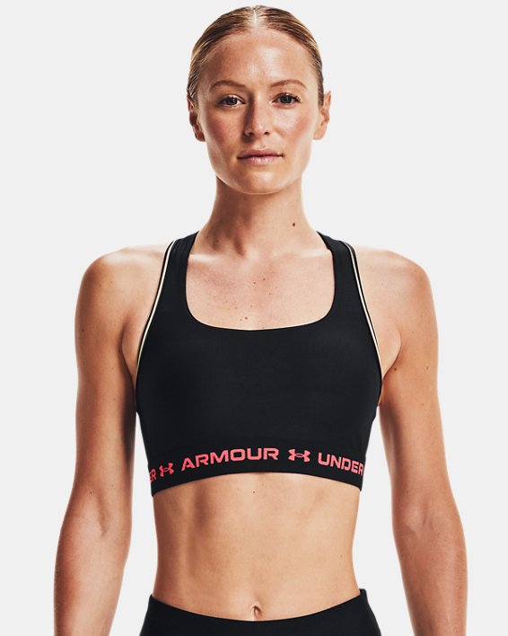 Under Armour Armour® Mid Crossback 80s Sports Bh Dame Sort | c5krDKV3PVR