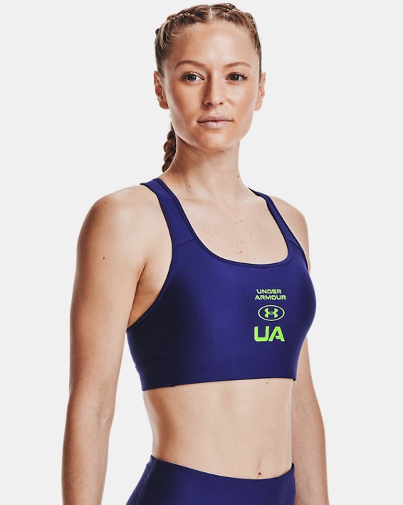 Under Armour Armour® Mid Crossback Graphic Sports Bh Dame Grøn | 7cgmomYcX4i