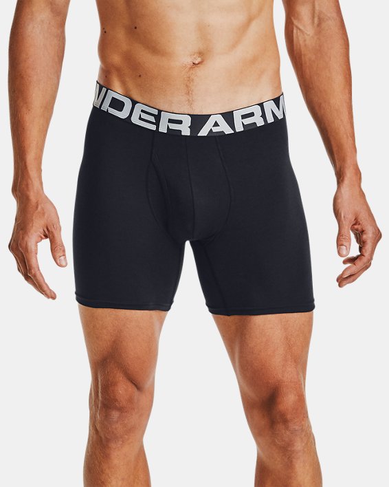 Under Armour Charged Bomulds® 6" Boxerjock® - 3-Pack Undertøj Herre Sort | BVqtmvolemF