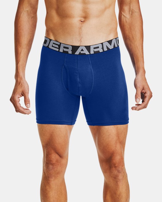 Under Armour Charged Bomulds® 6" Boxerjock® - 3-Pack Undertøj Herre Kongeblå | iL2WiyByAJR