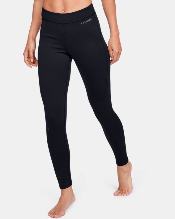 Under Armour ColdGear® Base 3.0 Leggings Dame Sort / Grå | dsFYhrAo88m