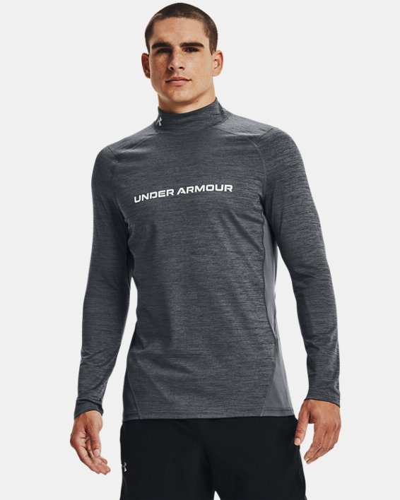 Under Armour ColdGear® Fitted Twist Mock Løbetøj Herre Grå | 5kNY5VJLXhh