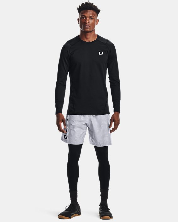 Under Armour ColdGear® Leggings Herre Sort / Hvide | EsEr2mEyRv7