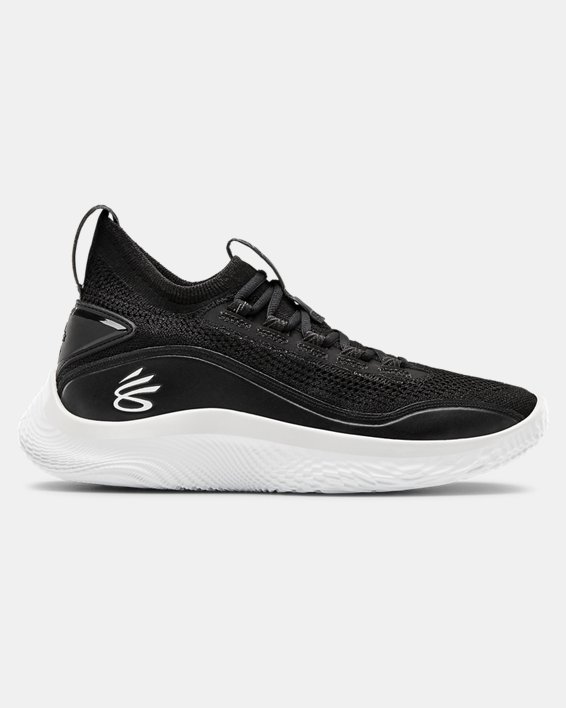 Under Armour Curry Flow 8 Basketball Sko Herre Sort / Hvide | IOgJVMShZu5