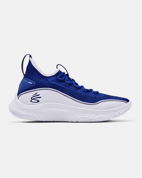 Under Armour Curry Flow 8 Basketball Sko Herre Kongeblå / Hvide | uMcDrz2v5K3
