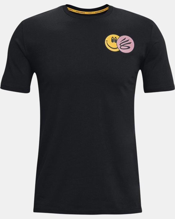 Under Armour Curry Hoop Vibes T-Shirt Løbetøj Herre Sort / Lilla | 3s1PejCWsY5