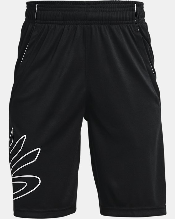 Under Armour Curry SC Hoops Shorts Drenge Sort / Hvide | Ys2iqomaKt9