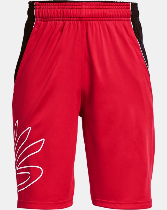Under Armour Curry SC Hoops Shorts Drenge Rød / Sort | unxPgV76b1k