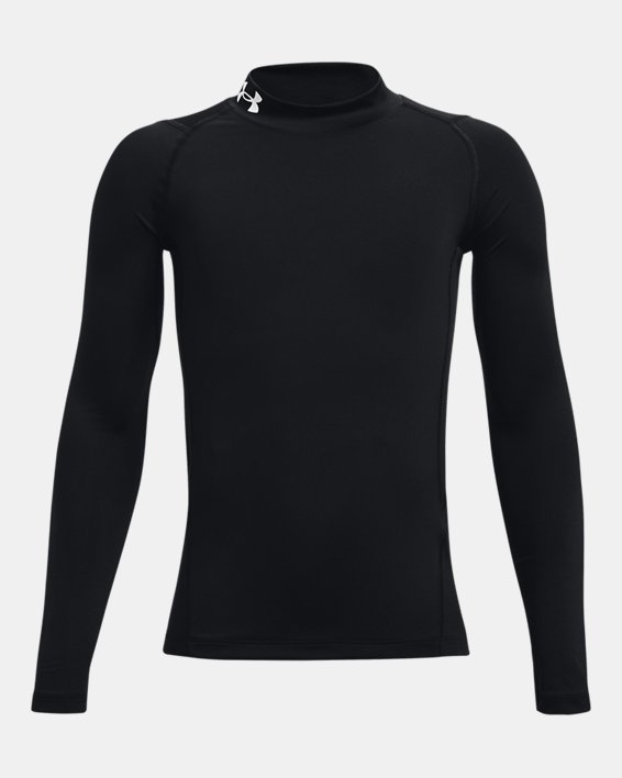 Under Armour HeatGear Mock Løbetøj Drenge Sort / Hvide | 7zf1KK7oKYA