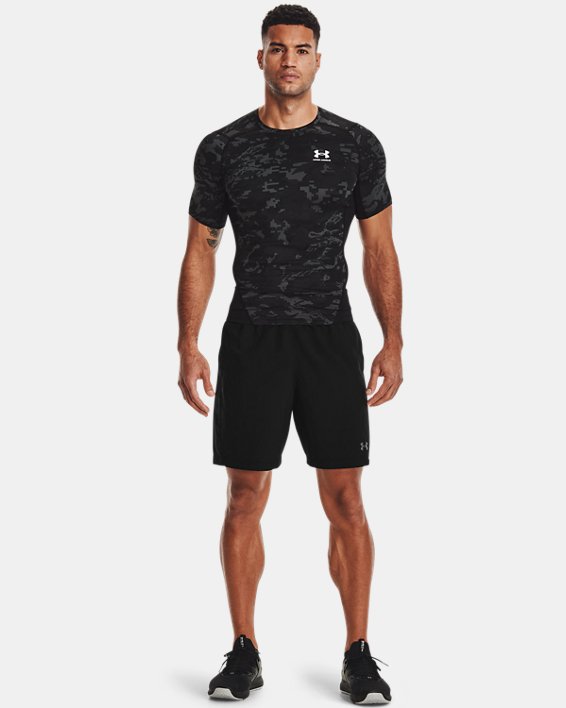 Under Armour HeatGear® Armour Camo Løbetøj Herre Sort / Hvide | K8h4Bwp8vRE