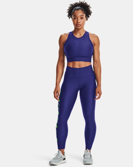 Under Armour HeatGear® Armour Crop Tank Top Dame Blå | cIb4BbbW8TZ