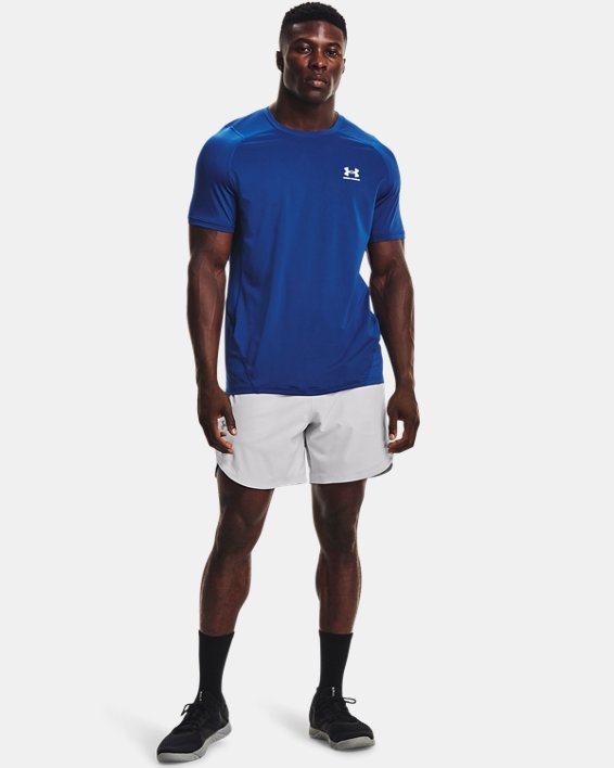Under Armour HeatGear® Armour Fitted Løbetøj Herre Blå / Hvide | 3a1bJUmeOom