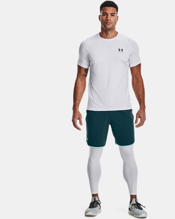 Under Armour HeatGear® Armour Leggings Herre Hvide / Sort | IHsNA43tFws