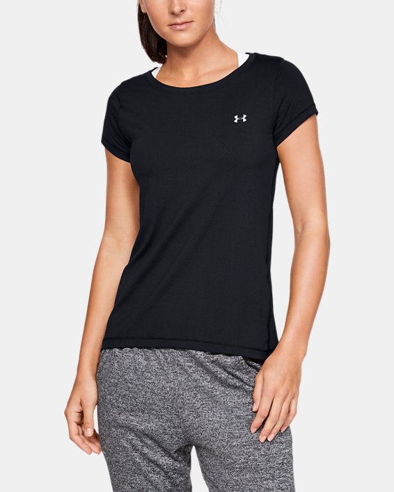 Under Armour HeatGear® Armour Løbetøj Dame Sort / Metal Sølv | 71QQQoqgukr