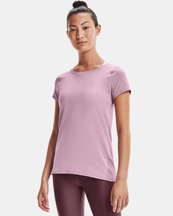 Under Armour HeatGear® Armour Løbetøj Dame Lilla Lyserød / Metal Sølv | yWb647o7sZg