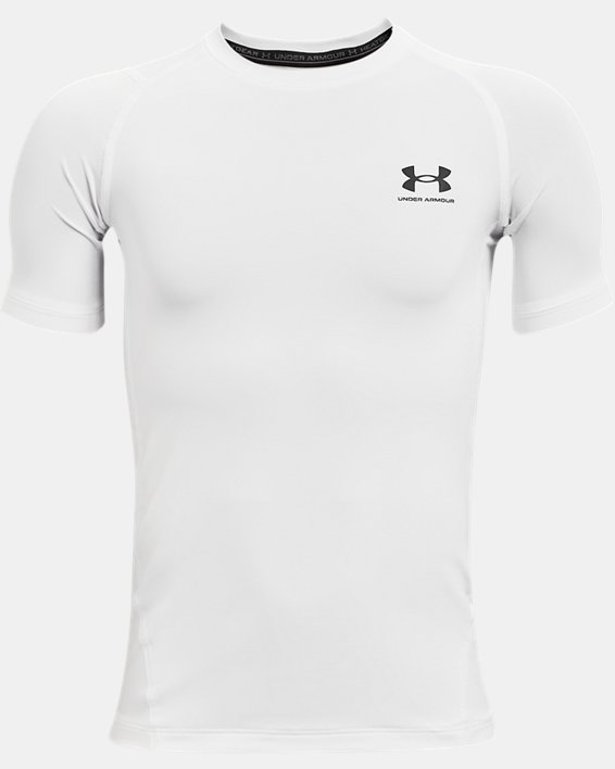 Under Armour HeatGear® Armour Løbetøj Drenge Hvide / Sort | 8VGSGtzk2ZE
