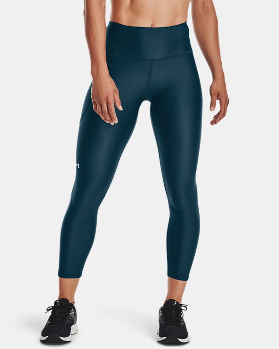 Under Armour HeatGear® Armour No-Slip Waistband Ankle Leggings Dame Blå / Hvide | iefqe8mP8EN