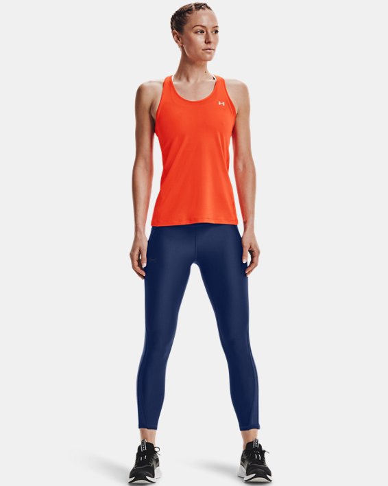 Under Armour HeatGear® Armour Racer Tank Top Dame Rød / Metal Sølv | 4lMpaSgZrN7
