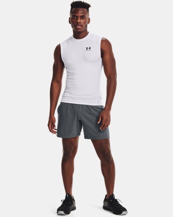 Under Armour HeatGear® Armour Uden Ærmer Tank Top Herre Hvide / Sort | WmIXZkeKM13
