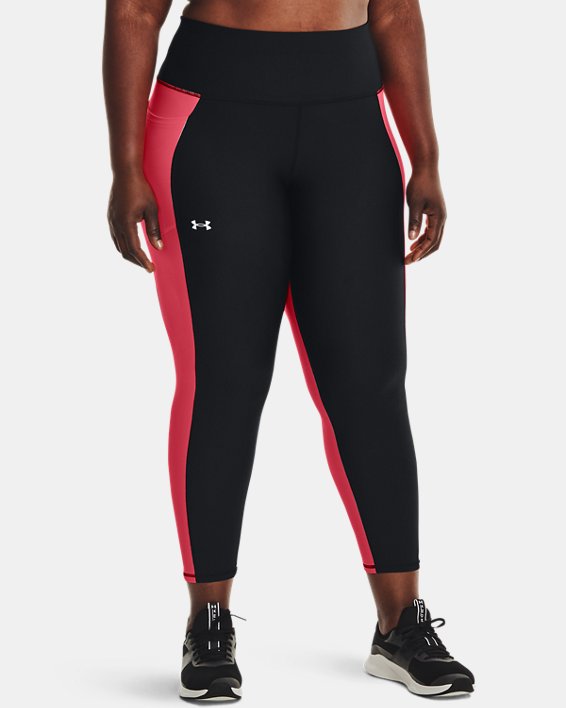 Under Armour HeatGear® No-Slip Waistband Ankle Løbebukser Dame Sort / Hvide | EuqZH6Lw3dm