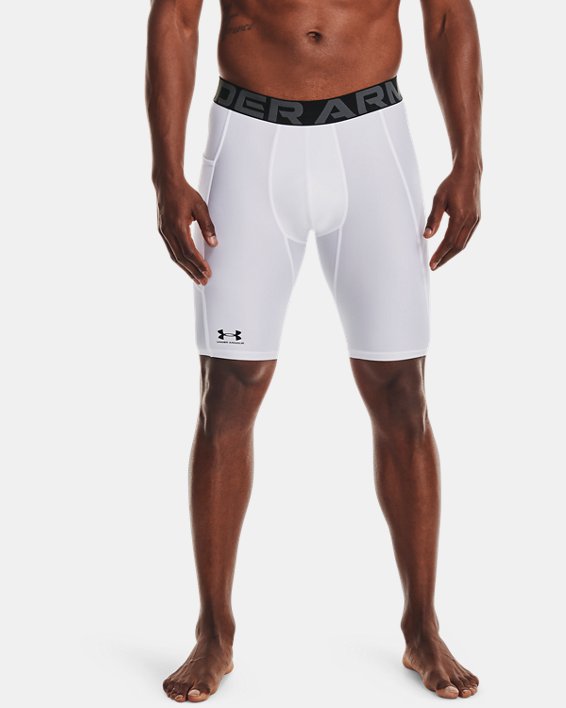 Under Armour HeatGear® Pocket Long Shorts Herre Hvide / Sort | ZRRFTD4s5k7