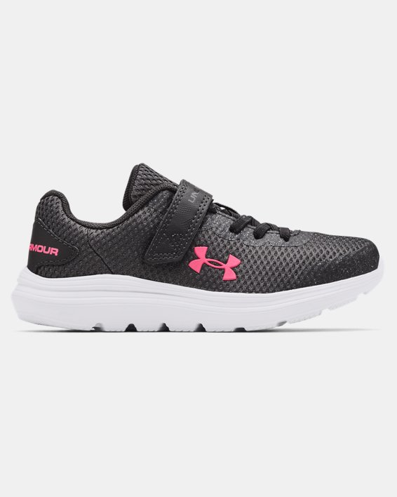 Under Armour Pre-School UA Surge 2 AC Løbesko Pige Grå / Hvide | seLhiX182Nz