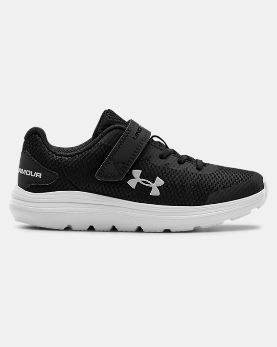 Under Armour Pre-School UA Surge 2 AC Løbesko Pige Sort / Hvide | vR5OA1iMhmh