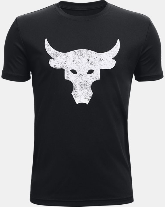 Under Armour Project Rock Brahma Bull Løbetøj Drenge Sort / Hvide | QS1TU82zYL8