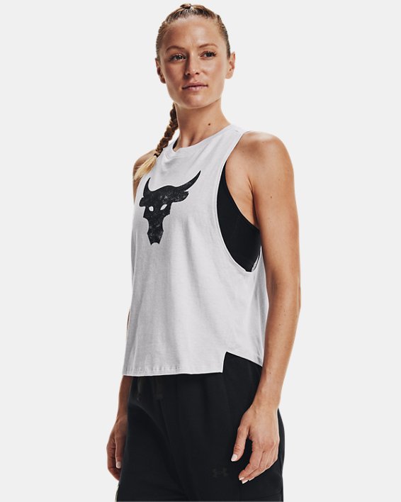 Under Armour Project Rock Bull Tank Top Dame Grå Sort | LZDvDDUvUbx