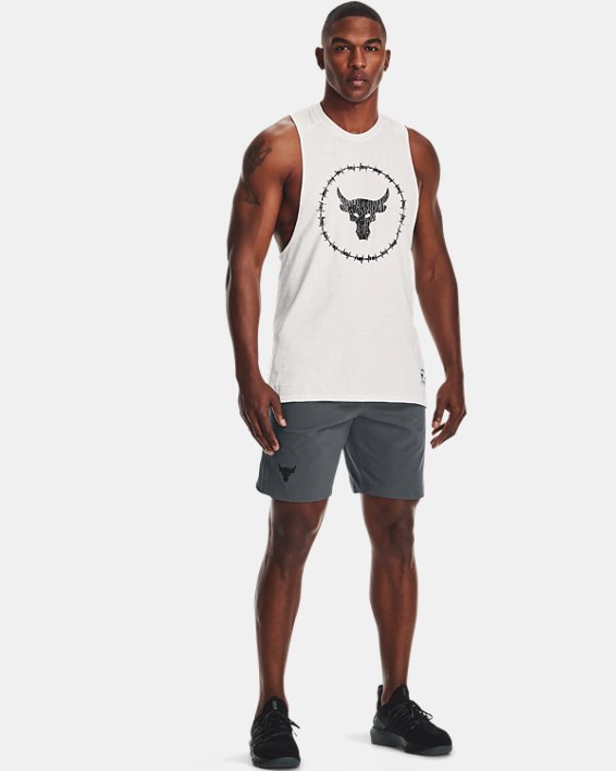 Under Armour Project Rock Charged Bomulds® Tank Top Herre Sort Hvide / Sort | LLBkC4ihQHZ