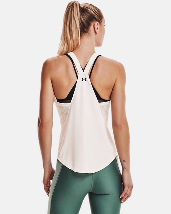 Under Armour Project Rock HeatGear® Tank Top Dame Sort Hvide / Sort | AOZ4WmWFvfp