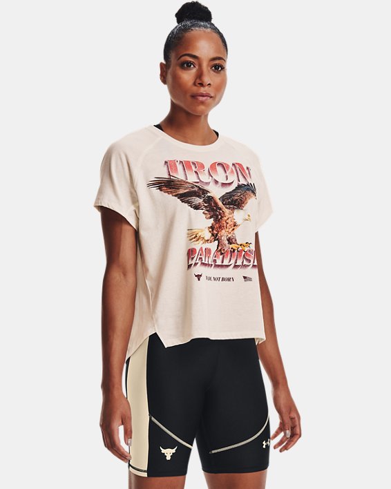 Under Armour Project Rock Iron Paradise Løbetøj Dame Sort Hvide / Rød | 87yNz9aMg9R