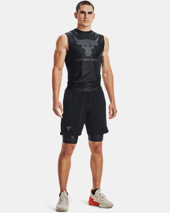 Under Armour Project Rock Iso-Chill Shorts Herre Sort / Grå | qMmBV6D3uG8