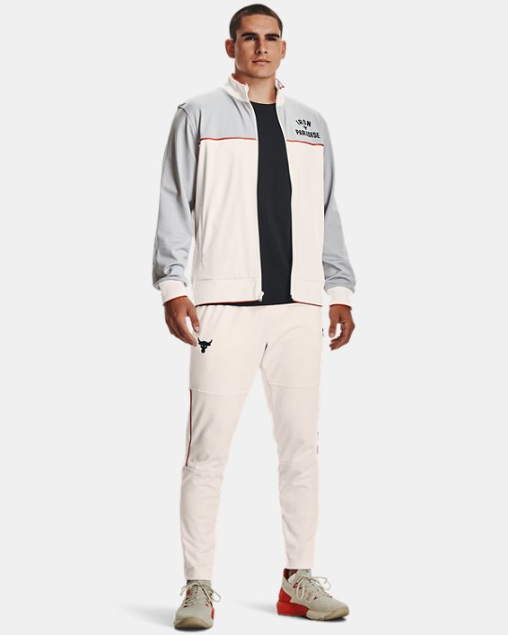 Under Armour Project Rock Knit Track Bukser Herre Sort Hvide / Sort | 6kaIqpRCb6W