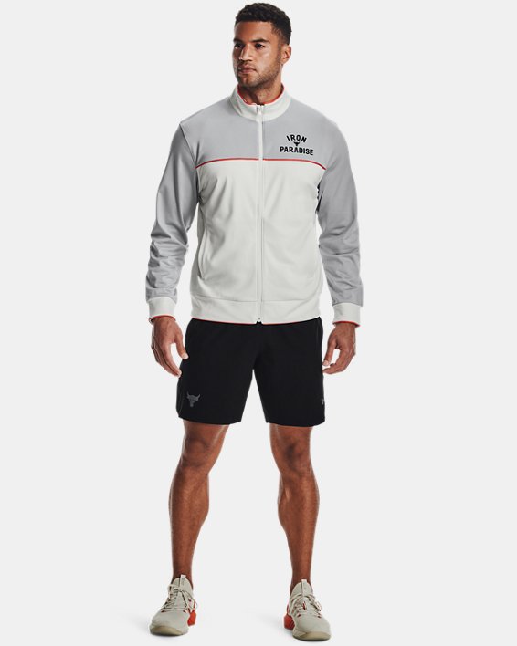 Under Armour Project Rock Knit Track Sweatshirt Herre Sort Hvide / Sort | utIYIXIMxgF