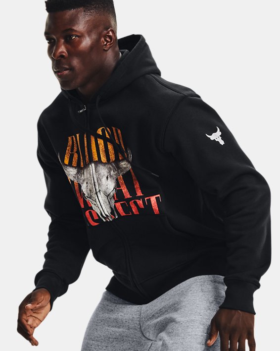 Under Armour Project Rock Originators Full-Zip Sweatshirt Herre Sort / Grå | q1OEZicHVZP
