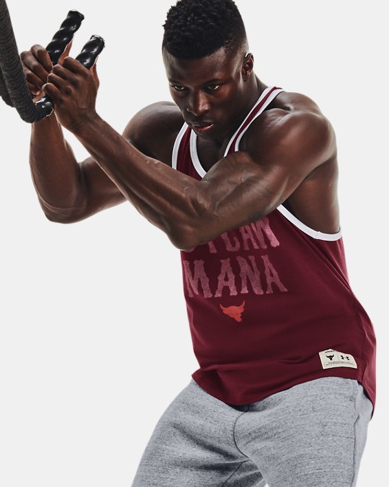 Under Armour Project Rock Outlaw Tank Top Herre Rød / Rød | bU7VSc1R9tk