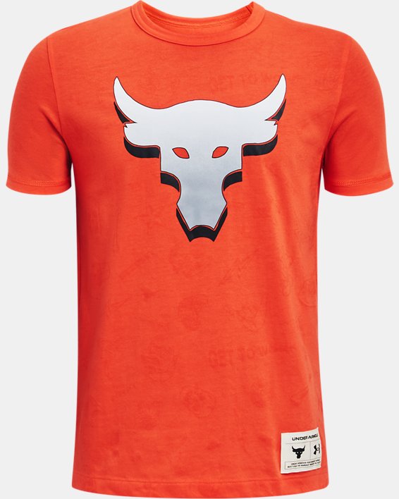 Under Armour Project Rock Show Me Sweat Løbetøj Drenge Orange / Sort | 9tT1MNQAEqj