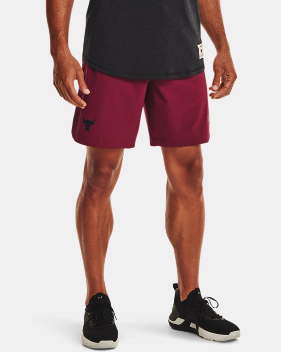 Under Armour Project Rock Snap Shorts Herre Rød / Sort | AWmze3gCYh3
