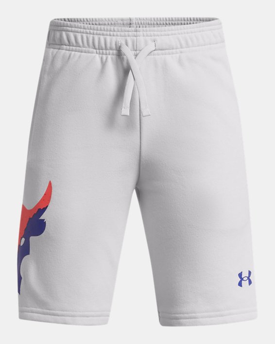 Under Armour Project Rock Terry Shorts Drenge Grå / Sort | aQNdKHF5w6D