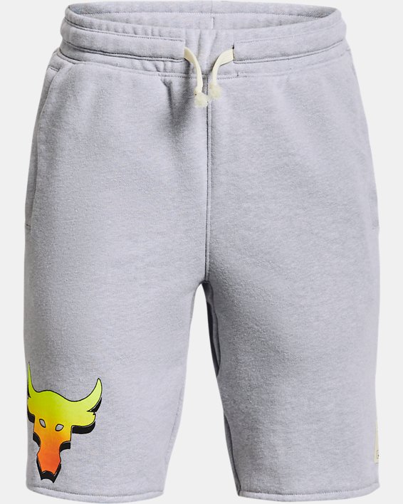 Under Armour Project Rock Terry Shorts Drenge Grå Sort | mm9rwnBu3D8