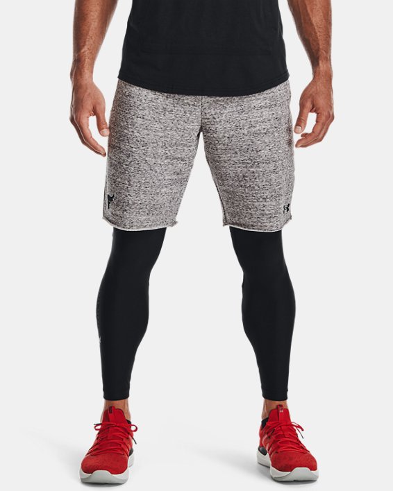 Under Armour Project Rock Terry Shorts Herre Sort Hvide / Sort | TJnvMlAw9ol