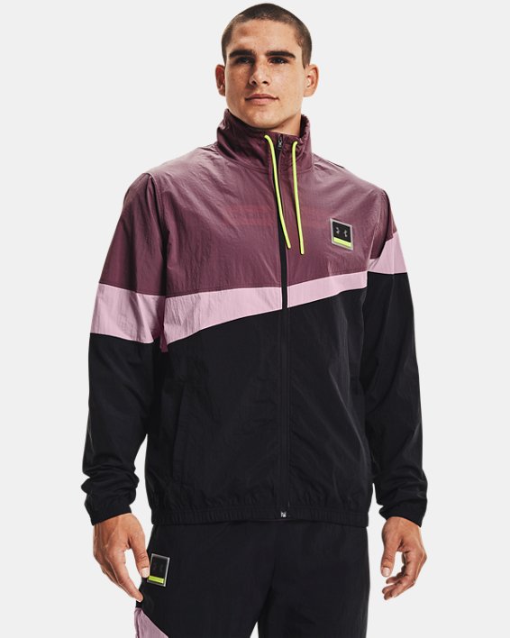 Under Armour UA 21230 Full-Zip Sweatshirt Herre Grå Lilla / Gul | jpteChn764Q