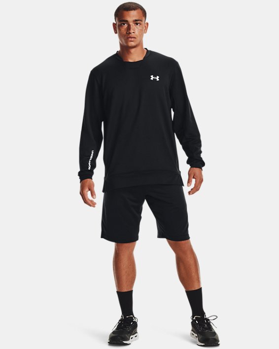 Under Armour UA Armour Terry Shorts Herre Sort / Hvide | ESegWwUrT3U