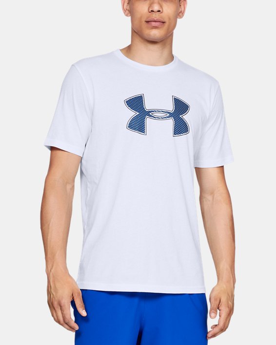Under Armour UA Big Logo T-Shirt Løbetøj Herre Hvide / Kongeblå | em1NabAAUhD