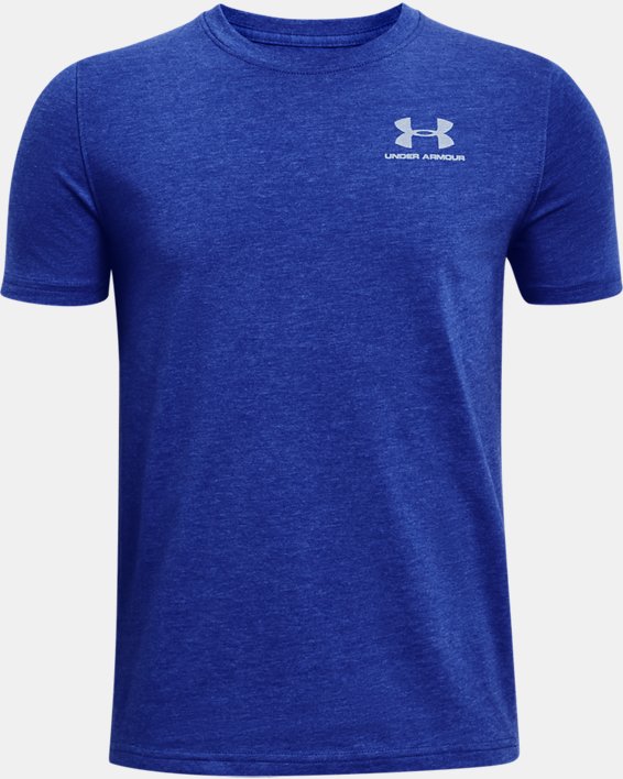Under Armour UA Bomulds Løbetøj Drenge Kongeblå / Hvide | P3kcwLCvsIc