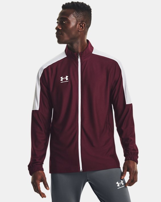Under Armour UA Challenger Track Sweatshirt Herre Mørkebordeaux / Hvide | cQjnbxQy9gr